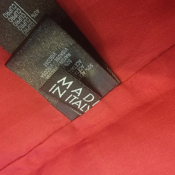 La Perla red sheath cocktail dress with beading shoulder details size 6 - Picture 8 of 15